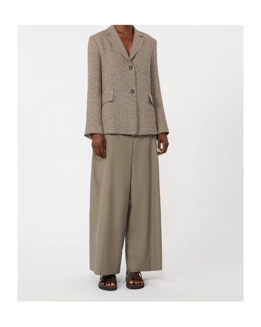 Max Mara Gray 'S Gufo Drawstring Wide-Leg Pants