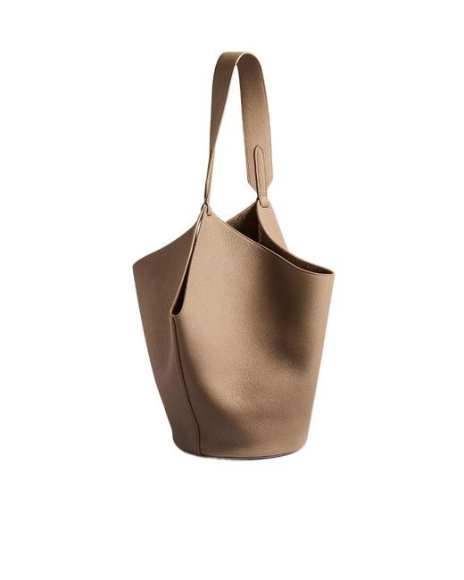 Khaite Brown Small Lotus Tote Bag