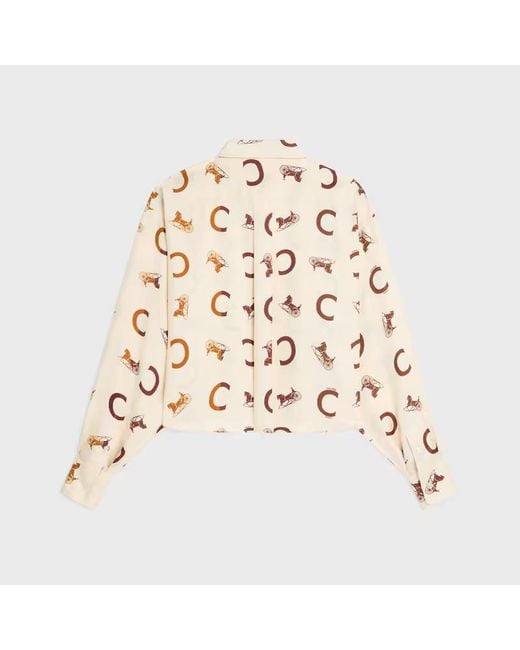 Céline Natural Cropped Shirt