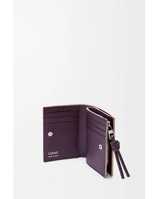 Loewe Gray Knot Compact Wallet