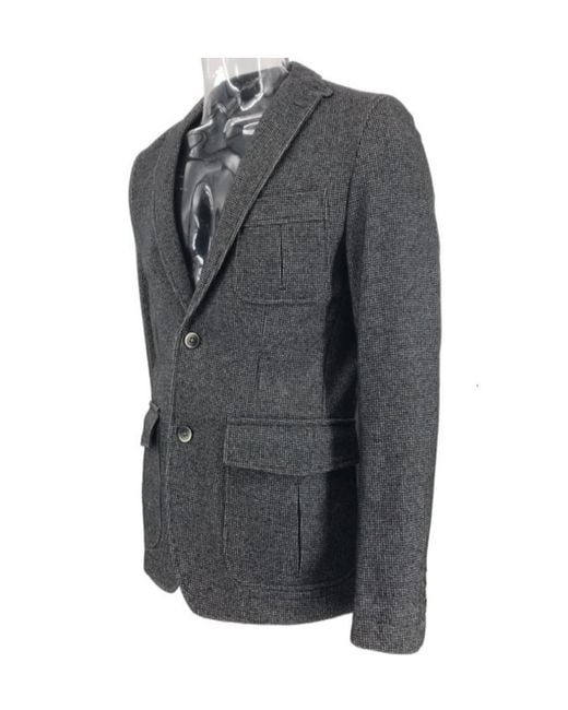 Boss Gray Button Suit Jacket for men