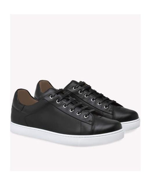 Gianvito Rossi Black Round Toe Low-Top Casual Shoes for men