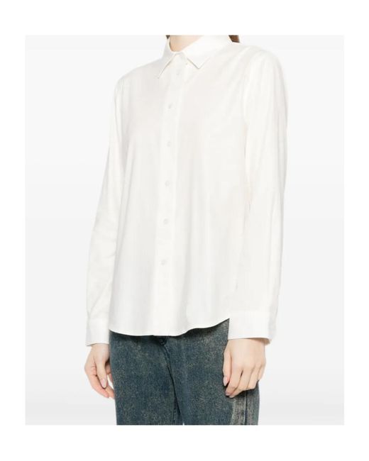 Reformation White Alfie Shirt