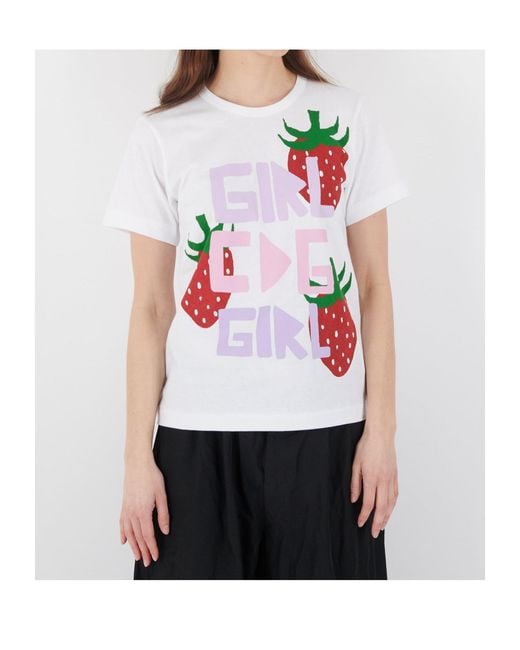 Comme des Garçons White Strawberry T-Shirt
