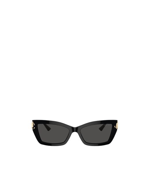 Jimmy Choo Black Eyewear Rectangle Frame Sunglasses