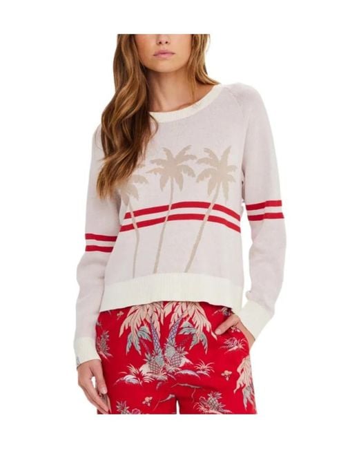 The Upside Red Palma Palm-Tree Sweater