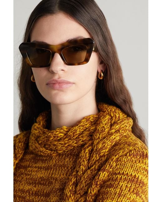 Loewe Brown Cat's Eye Sunglasses