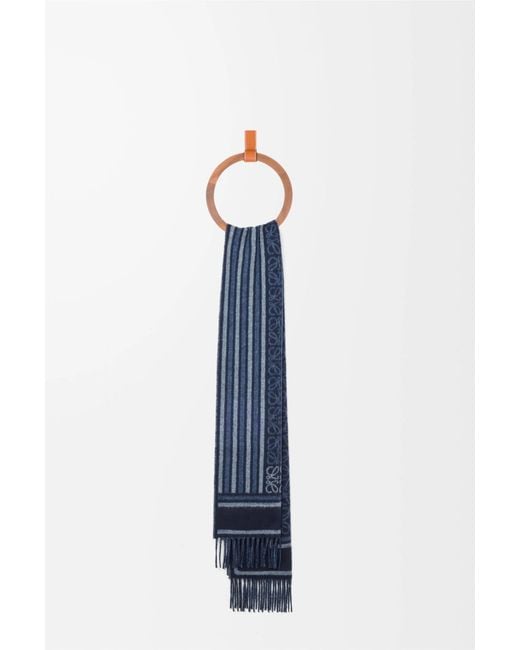 Loewe Blue Rectangular Scarf