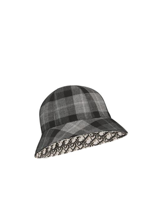 Dior Multicolor D-Tulipe Check'N' Large-Brim Reversible Cloche