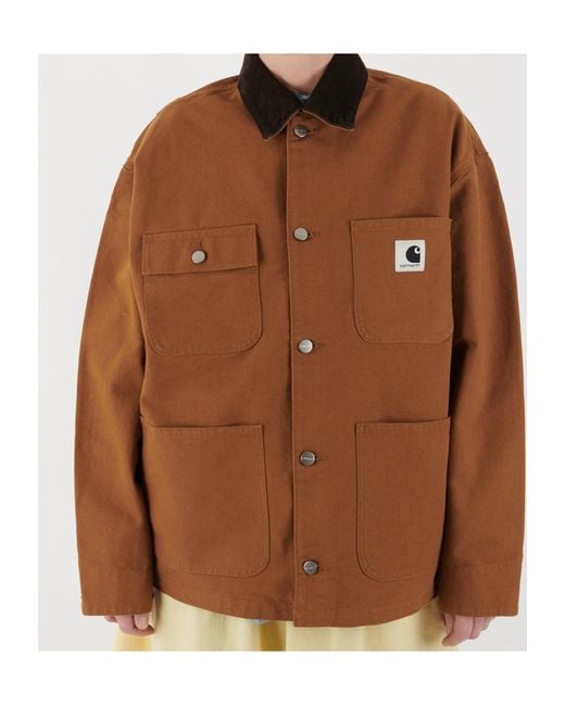 Carhartt Brown Long-Sleeved Work Jacket