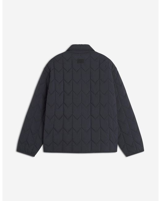 Maison Kitsuné Blue Quilted Padded Jacket for men