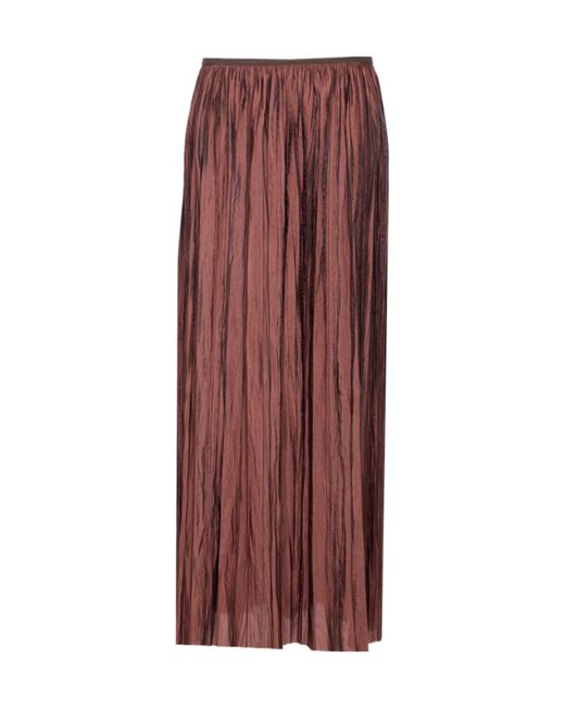Roberto Collina Purple High-Waisted Pleated Skirt
