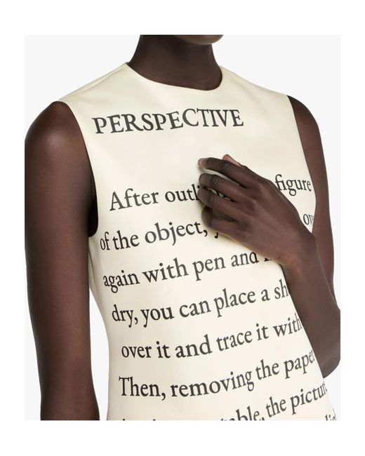 JW Anderson Jw Anderson Text Print Mini Shift Dress in