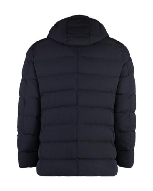 Moorer Blue Double-Breasted Down Jacket for men