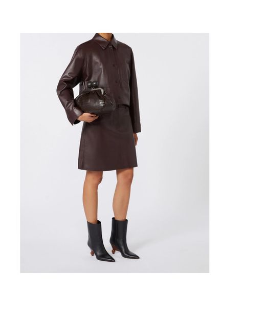 Weekend by Maxmara Brown Chain Shoulder Bag