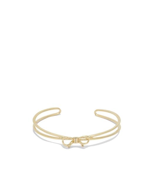 Ferragamo White Bow Bangle Bracelet