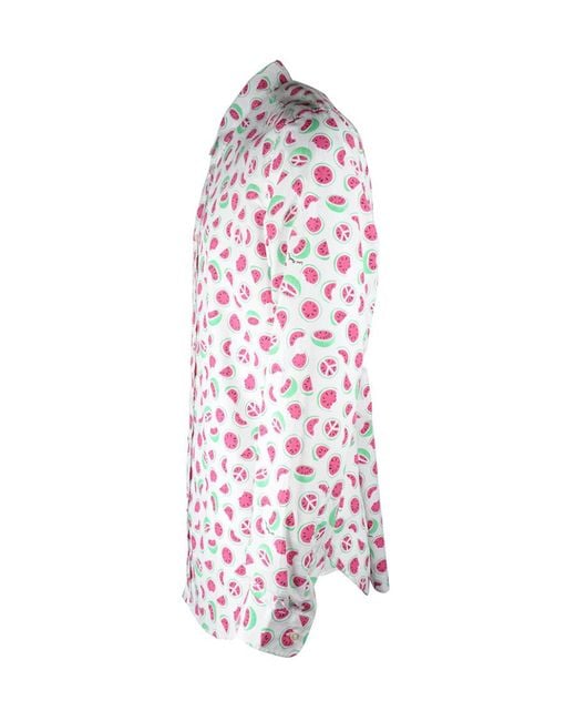 Moschino White Watermelon Printed Shirt for men