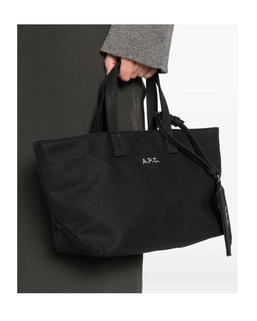 A.P.C. Black Le Drummer Small Tote Bag