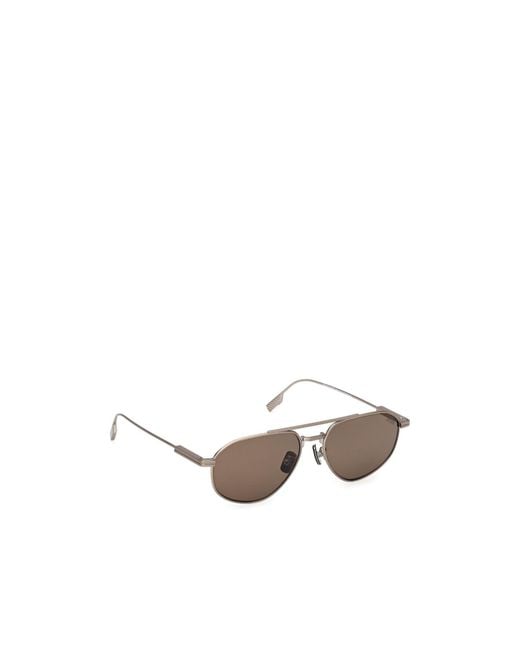 Zegna Multicolor Aviator Frame Sunglasses for men