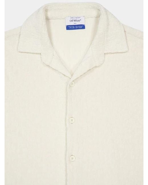 Off-White c/o Virgil Abloh White Button-Up Short-Sleeved Shirt for men