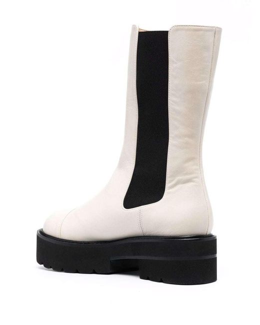 Stuart Weitzman Black Presley Ultralift Round Toe Boots