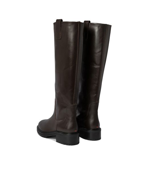 Aeyde Black Henry'S Knee-High Boots