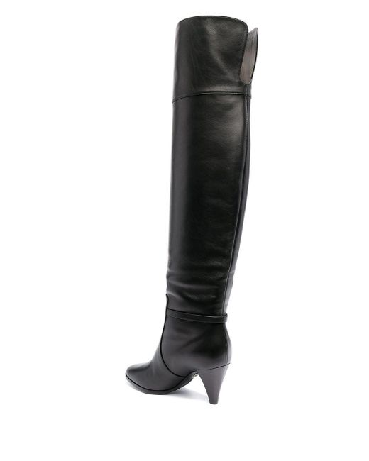 Dolce & Gabbana Black Dg Over-The-Knee Boots