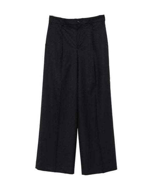 KENZO Black Weave' Wide Leg Pants