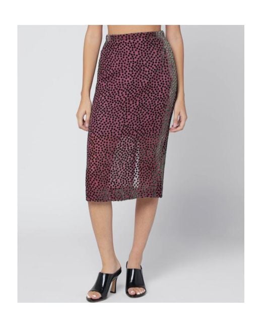 Dries Van Noten Black Polka Dot Skirt
