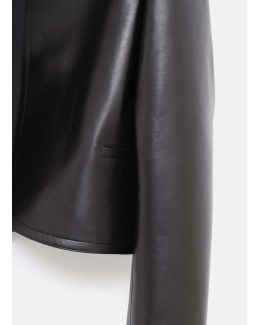 Alaïa Black Long Sleeve Leather Jacket