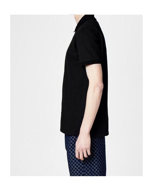 Balmain Black Mono Polo Sn00 for men