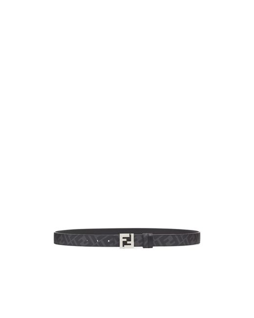 Fendi White Squared Ff Reversible Belt for men