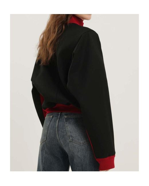 1989 STUDIO Red Ribbed Collar Coat for men