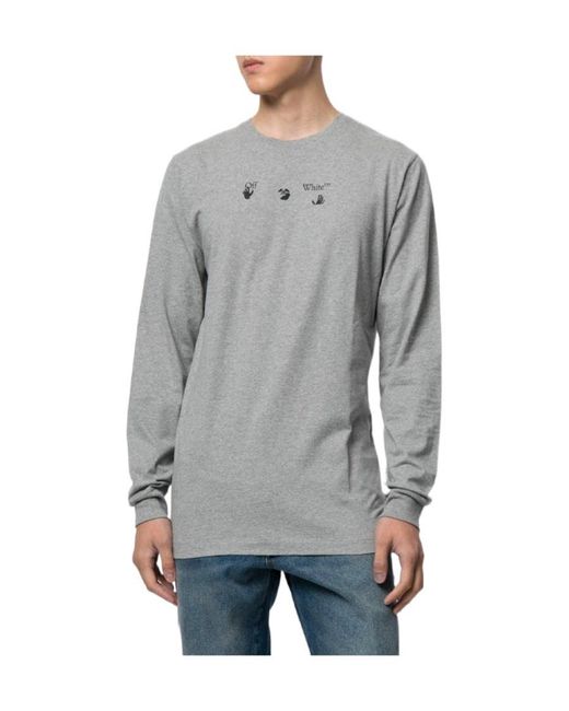 Off-White c/o Virgil Abloh Gray Marker Arrows T-Shirt for men