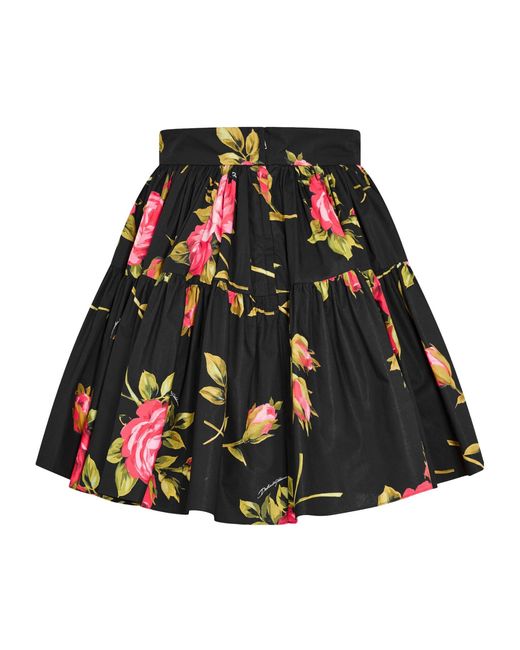 Dolce & Gabbana Multicolor Floral Midi Skirt