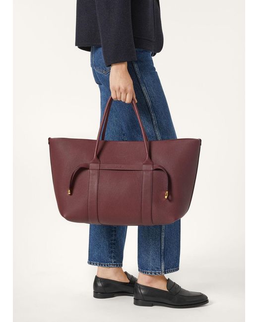 Loro Piana Red Ghiera Large Handbag
