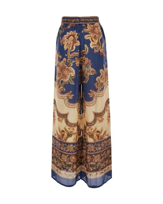 Zimmermann Multicolor Baroque Print Silk Shirt