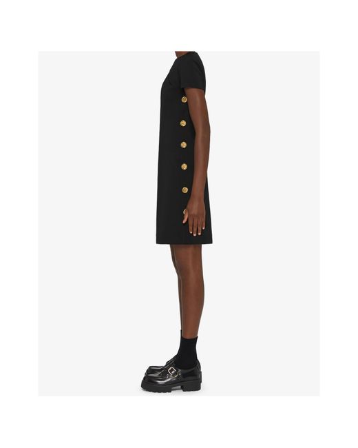 Givenchy Black V-Neck Short-Sleeved Mini Dress