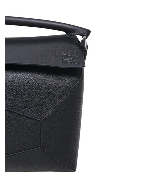 Loewe Black Large Puzzle Bag for men