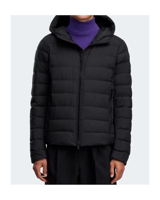 Canada Goose Black Crofton Quilted Hooded Jacket for men