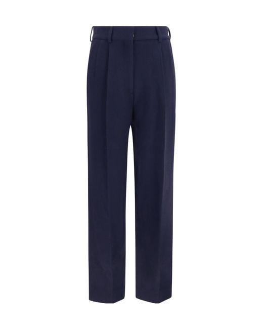 Blazé Milano Blue Straight-Leg Casual Trousers