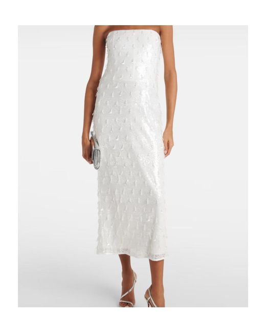 Jonathan Simkhai White Off Shoulder Dress