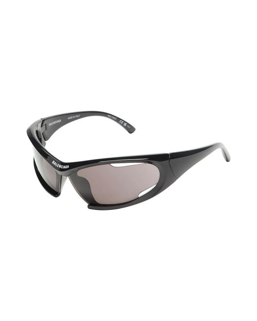 Balenciaga White Solid Color Sunglasses for men