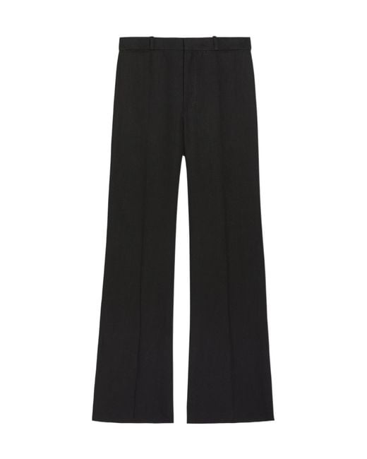 Chloé Black Cotton Flared-Leg Trousers