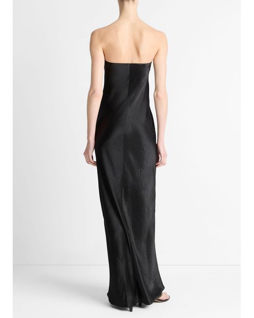 Vince Black Strapless Maxi Dress