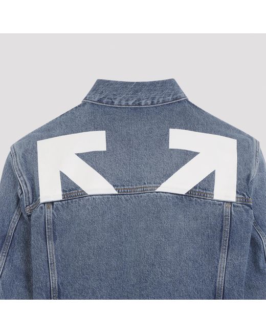Off-White c/o Virgil Abloh Blue Long-Sleeved Denim Jacket for men