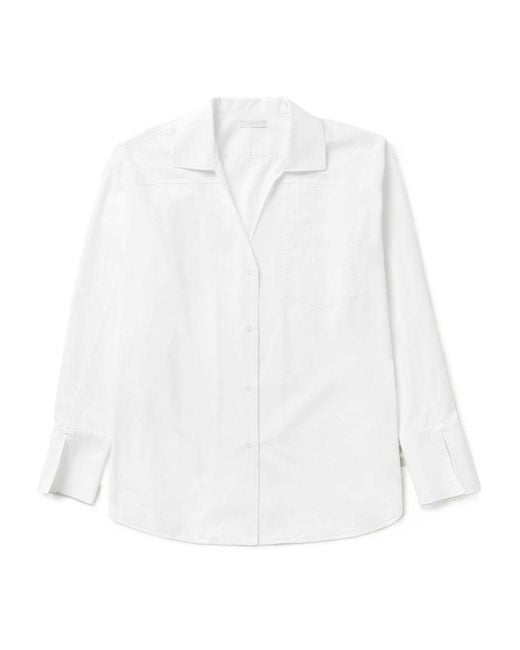 1989 STUDIO White Long-Sleeved Shirt Dress