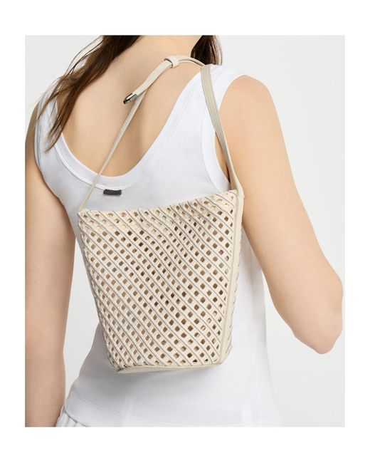 Brunello Cucinelli White Duo Pouch Bag