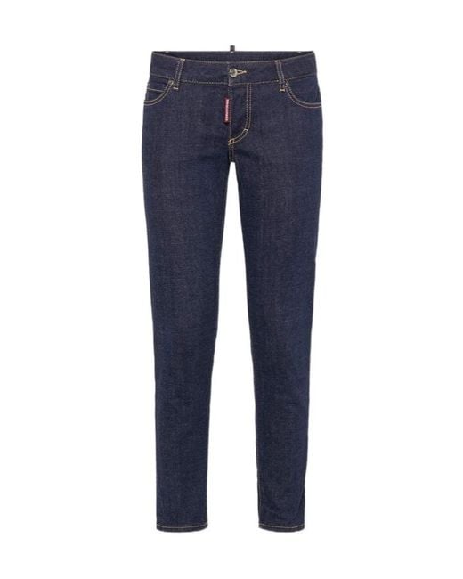 DSquared² Blue Logo-Patch Jennifer Jeans