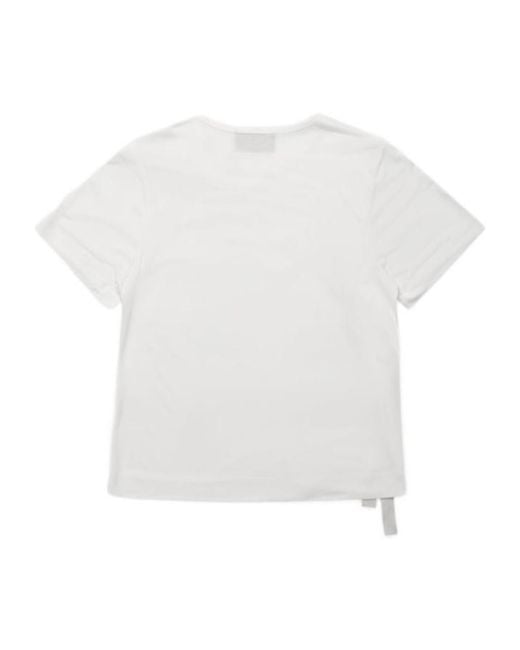 Simone Rocha White Bow Sash Crewneck T-Shirt